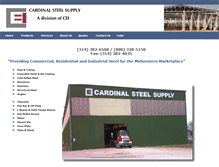 Tablet Screenshot of cardinalsteel.com